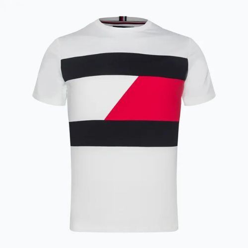 Koszulka męska Tommy Hilfiger Colorblocked Mix Media white