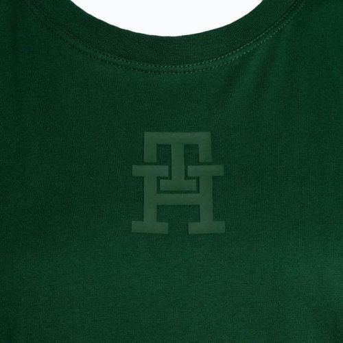 Koszulka damska Tommy Hilfiger Regular Th Monogram green