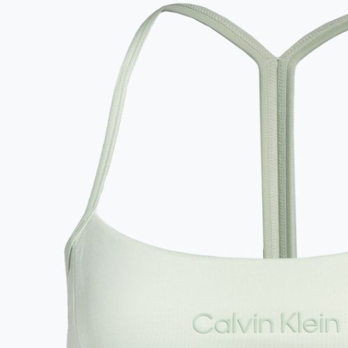 Biustonosz treningowy Calvin Klein Low Support seaspray green