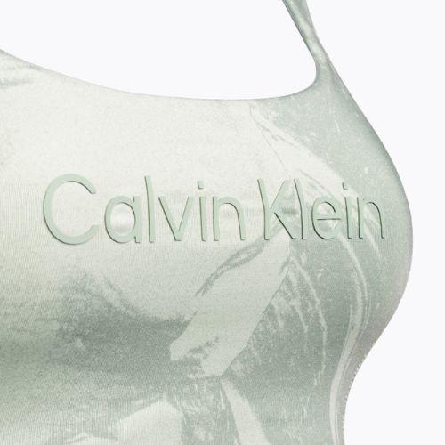 Biustonosz fitness Calvin Klein Medium Support digital rockform aop