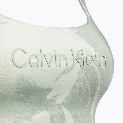 Biustonosz treningowy Calvin Klein Medium Support digital rockform aop