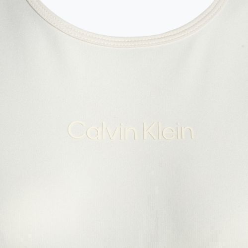 Koszulka damska Calvin Klein Knit white suede