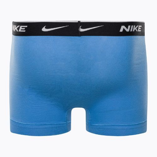 Bokserki męskie Nike Everyday Cotton Stretch Trunk 3 pary swoosh print/grey/uni. blue