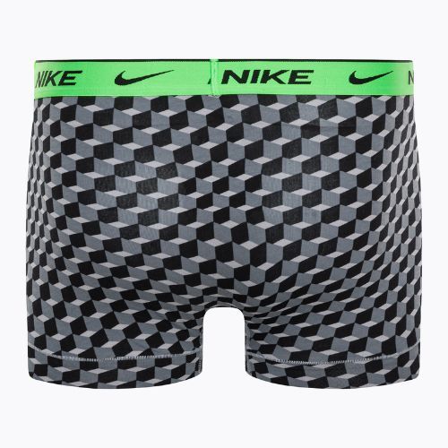 Bokserki męskie Nike Everyday Cotton Stretch Trunk 3 pary geo block print/cool grey/black