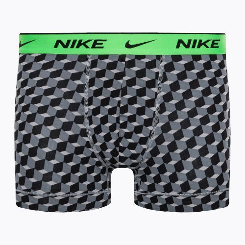 Bokserki męskie Nike Everyday Cotton Stretch Trunk 3 pary geo block print/cool grey/black
