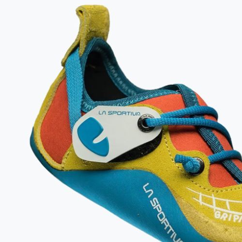 Buty wspinaczkowe dziecięce La Sportiva Gripit yellow/flame
