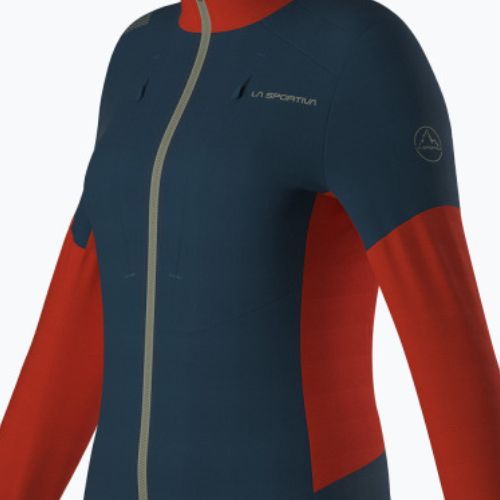 Bluza trekkingowa damska La Sportiva Session Tech Hoody storm blue/cherry tomato