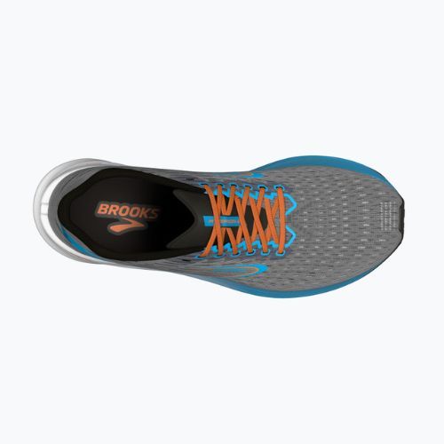 Buty do biegania męskie Brooks Hyperion grey/atomic blue/scarlet