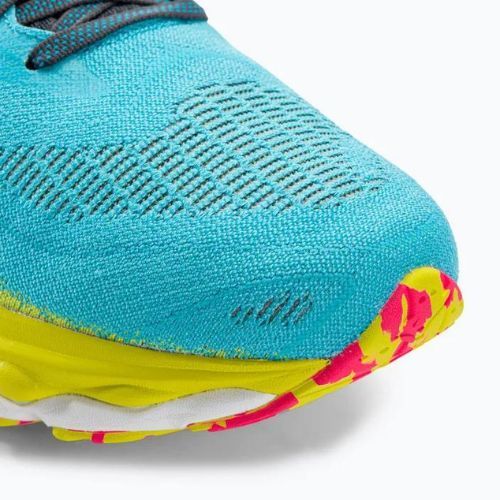 Buty do biegania męskie Mizuno Wave Sky 7 jet blue/white/bolt2neon