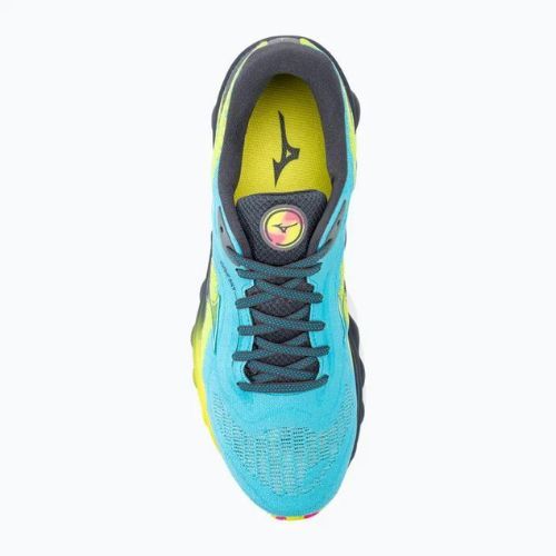 Buty do biegania męskie Mizuno Wave Sky 7 jet blue/white/bolt2neon