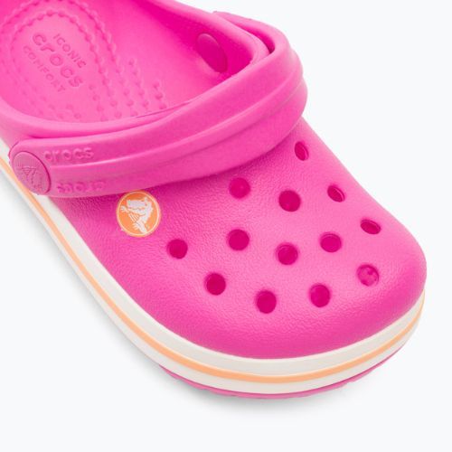 Klapki dziecięce Crocs Kids Crocband Clog electric pink/cantaloupe