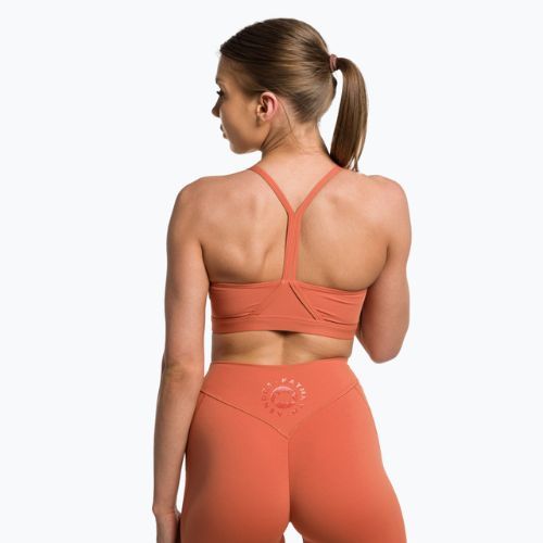 Biustonosz treningowy Gymshark KK Twins Sports earth orange