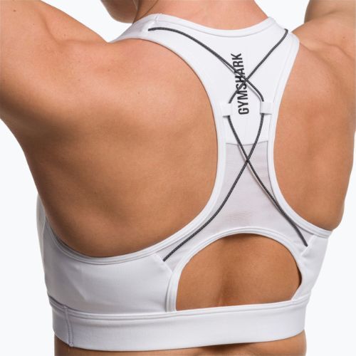 Biustonosz treningowy Gymshark Pulse Sports white