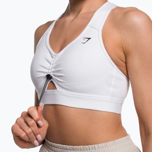 Biustonosz treningowy Gymshark Pulse Sports white