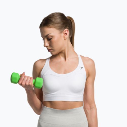 Biustonosz treningowy Gymshark Racer Back Training Sports white
