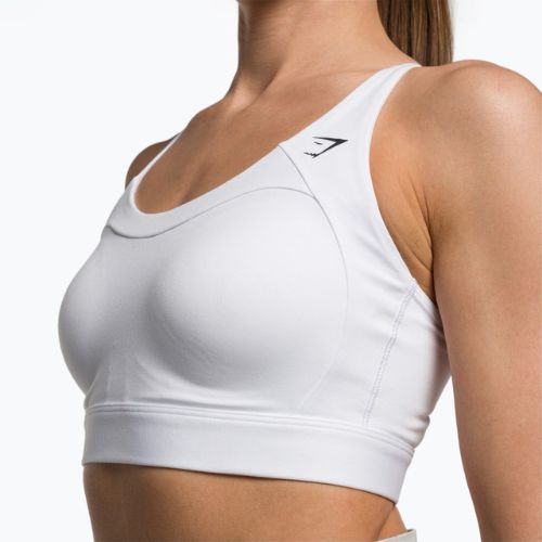 Biustonosz treningowy Gymshark Racer Back Training Sports white