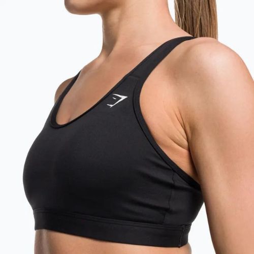 Biustonosz treningowy Gymshark Scoop Neck Training Sports black