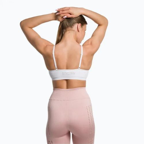 Biustonosz treningowy Gymshark Seamless Bralette High Neck white