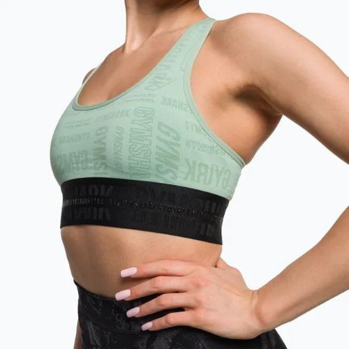 Biustonosz treningowy Gymshark Vision Sports green/black