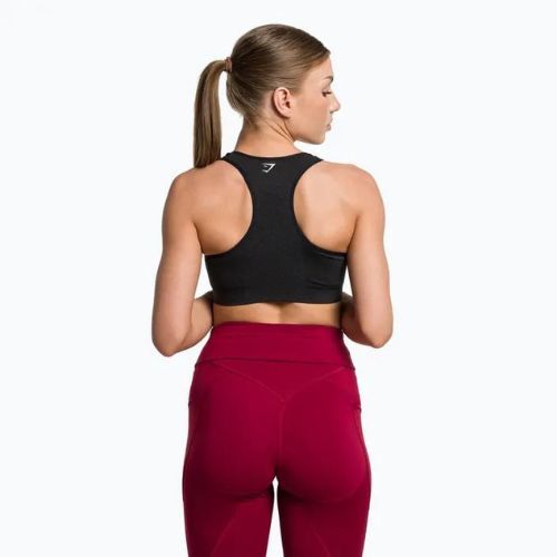 Biustonosz treningowy Gymshark Vital Seamless Sports black/marl