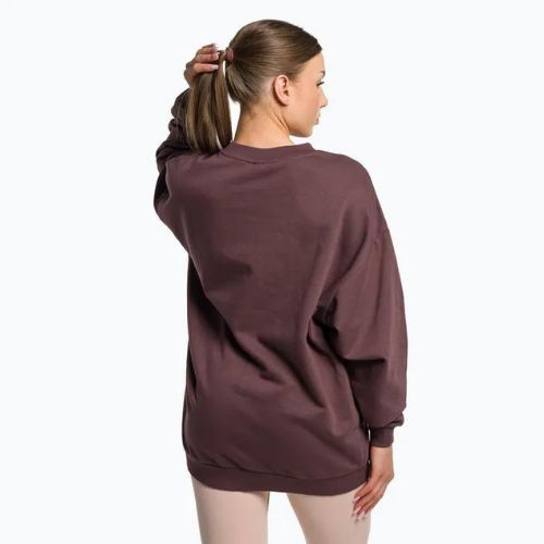 Bluza treningowa damska Gymshark Gfx Gslc Oversized brown
