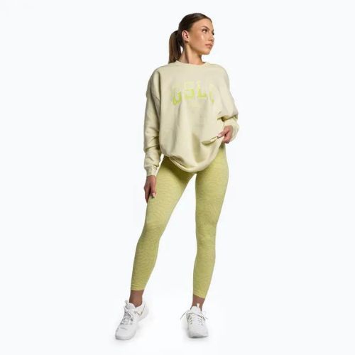 Bluza treningowa damska Gymshark Gfx Gslc Oversized yellow/white