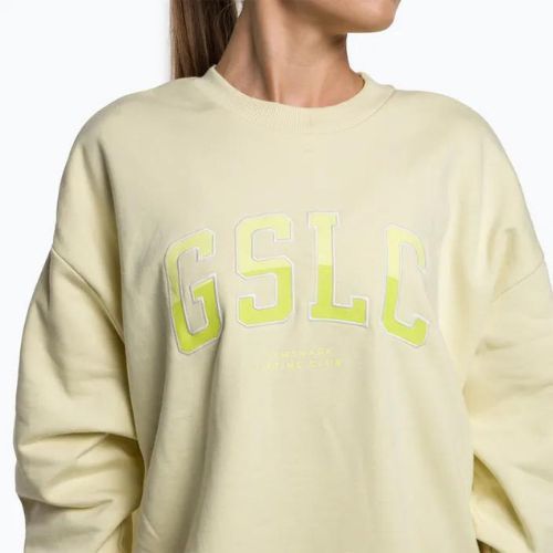 Bluza treningowa damska Gymshark Gfx Gslc Oversized yellow/white