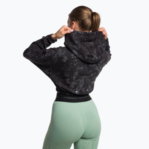 Bluza treningowa damska Gymshark KK Twins Zip Up Crop black/blue