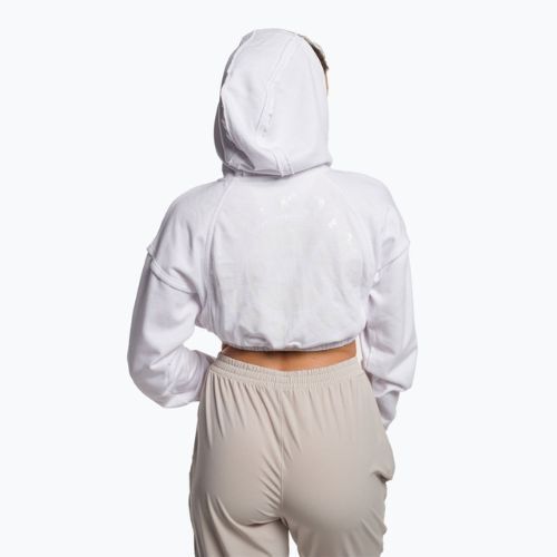 Bluza treningowa damska Gymshark KK Twins Zip Up Crop white