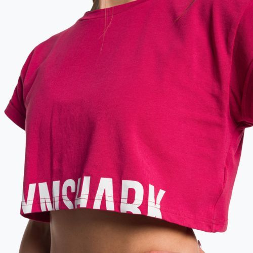 Top treningowy damski Gymshark Training Fraction Crop Top lava pink