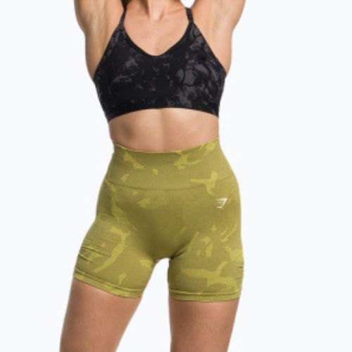 Spodenki treningowe damskie Gymshark Adapt Camo Savanna Seamless green