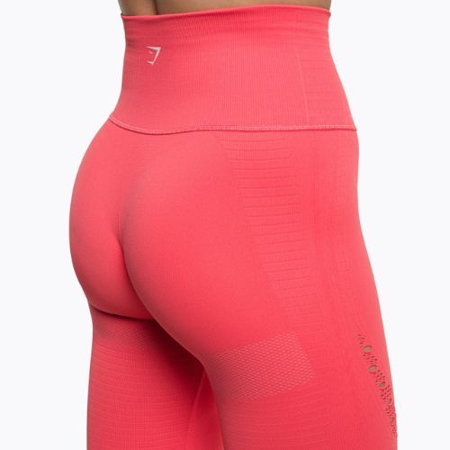 Legginsy treningowe damskie Gymshark Energy Seamless polka pink/white