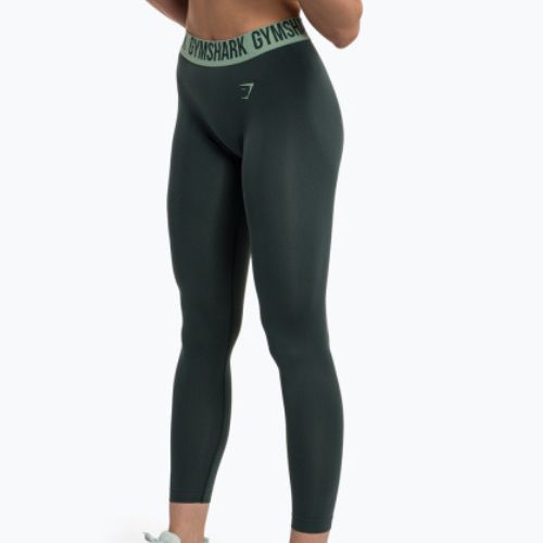 Legginsy treningowe damskie Gymshark Fit obsidian green