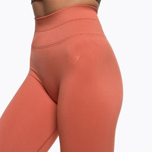 Legginsy treningowe damskie Gymshark Studio earth orange