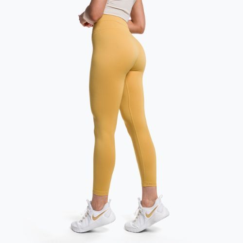 Legginsy treningowe damskie Gymshark Studio indian yellow