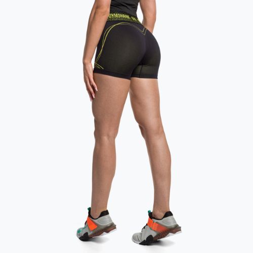 Spodenki treningowe damskie Gymshark Apex Seamless Low Rise green/black