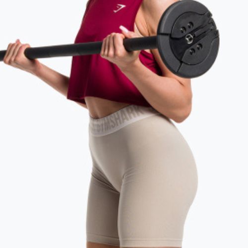 Spodenki treningowe damskie Gymshark Fit Cycling pebble grey