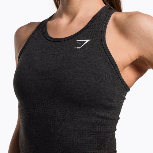 Tank top treningowy damski Gymshark Vital Seamless Tank dark/grey