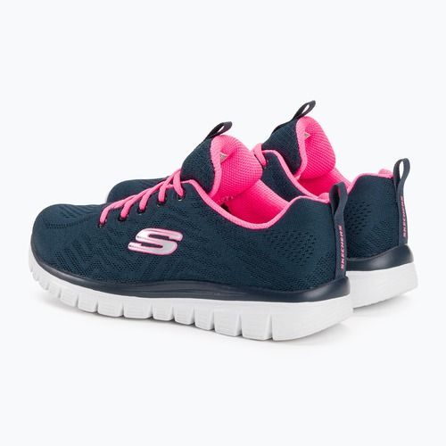 Buty damskie SKECHERS Graceful Get Connected navy/hot pink