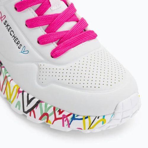 Buty SKECHERS JGoldcrown Uno Lite Lovely Luv white/multi