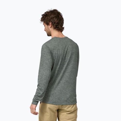 Longsleeve męski Patagonia Cap Cool Daily Graphic Shirt-Waters chasing peaks/sleet green