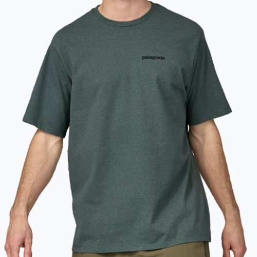 Koszulka męska Patagonia P-6 Logo Responsibili-Tee nouveau green