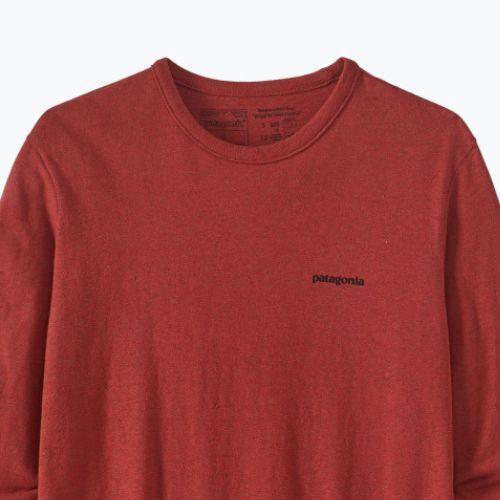 Longsleeve damski Patagonia P-6 Logo Responsibili-Tee burl red