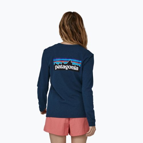 Longsleeve damski Patagonia P-6 Logo Responsibili-Tee tidepool blue