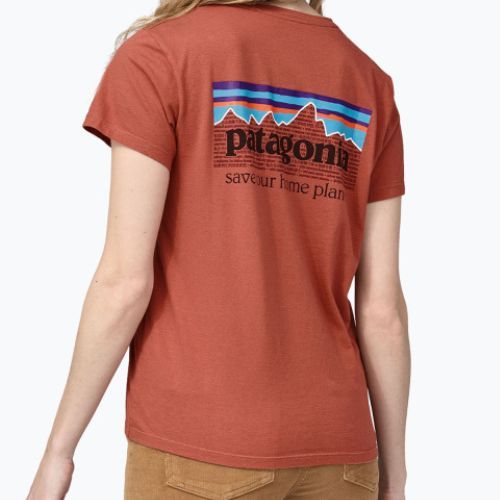 Koszulka trekkingowa damska Patagonia P-6 Mission Organic burl red