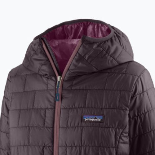 Kurtka ocieplana damska Patagonia Nano Puff Hoody obsidian plum