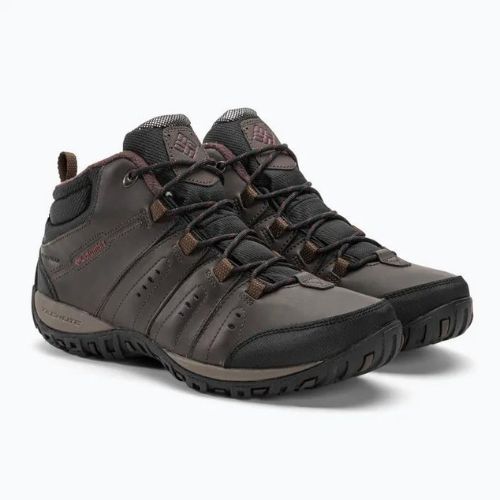 Buty męskie Columbia Woodburn II Chukka WP Omni-Heat cordovan/garnet red