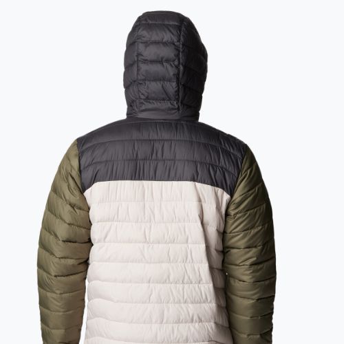 Kurtka męska Columbia Powder Lite Hooded dark stone/shark/stone green