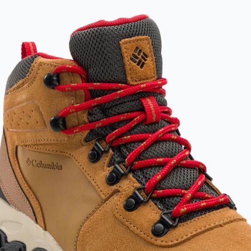 Buty trekkingowe męskie Columbia Newton Ridge Plus II Suede WP elk/ mountain red 286