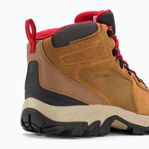 Buty trekkingowe męskie Columbia Newton Ridge Plus II Suede WP elk/ mountain red 286